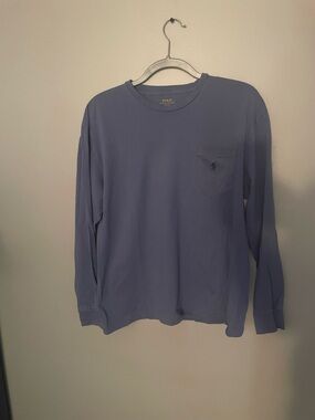 Polo by Ralph Lauren Long-Sleeve Pocket Tee - Slate Blue
